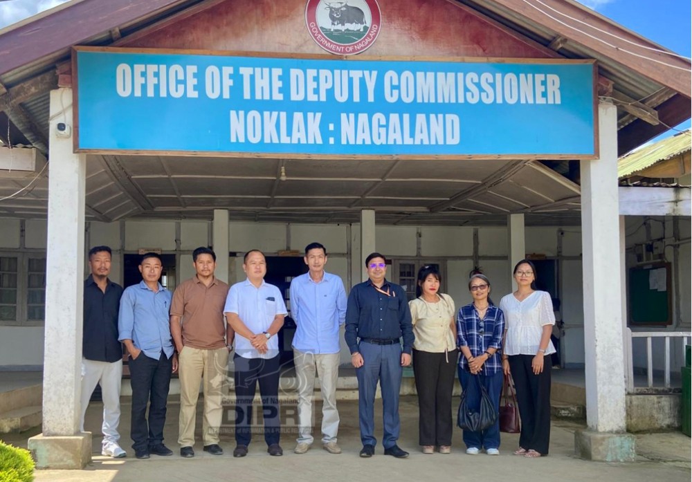 Officials during the review of the implementation of the Aspirational Block Programme in Noklak district on July 14. (DIPR Photo)
